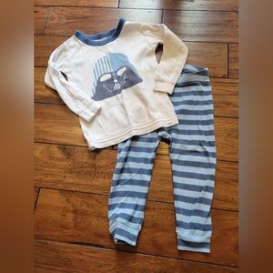 Baby Gap Boys Star Wars Darth Vader Long John Pajamas, 18-24M